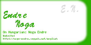 endre noga business card